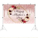 siawadeky 母の日 背景シート 大判 タペストリー バラ happy mother's day 背景布 壁掛け 布ポスター おしゃれ インテリア 飾り ...