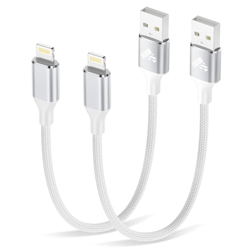 Aioneus ライトニングケーブル 短い 30cm 2本セット iPhone 充電器 ケーブル 0.3m ...