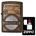 ジッポー(Zippo) ライター 防風 真鍮製 レコード メタル貼り 特製ステッカー付き ブラス 2UDB-RECORD