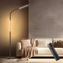BeaNet フロアライト LED 【無線リモコン・ダブル光源・独立制御】 RGB 変色 音楽同期 フロアランプ 4段階調光調色 スタンドライト 【15W・PSE認証済】 読書/勉強/仕事/プレー、寝室/リビング/書