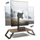 AOKCOS モニタースタンド ディスプレイスタンド 1画面 12-27インチ対応 独立型 回転式 横縦両対応 高さ調節 荷重10kg TTDT1421MB