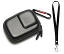 カメラバッグ 保護ケースfor DJI Action 5 Pro/Action 4/3 ハードシェルトラベルオーガナイザー GO PRO HERO13/12/11/10/9など対応 Osmo Action insta ace proも適用 ネックストラップ付き