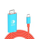 Switch ドック 純正直接にTV出力Hdmi Type-Cスイッチ4K&1080解像度/HDMI変換/type c PD充電/直接にTV出力多機能 アダプター小型 遅延なし 旅行 出張 持ち運び便利スイッチ/Switch OLED/ノートパソコン/タブ