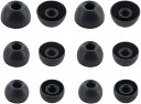 A-Pcas イヤーピース Ankerイヤホン用 Soundcore Life P2 Mini用イヤーピース Soundcore Life P3 用イヤーピース Life A1 /Liberty Air 2 Pro/liberty Neo 2用 イヤーピース シリコン製 S/M/L 3サイズ6ペア ブラック713
