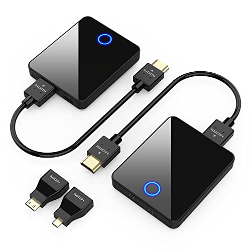 【日本技適認証取得】ワイヤレスHDMI送信機と受信機、Binken【4K/5Ghz/30M安定転送距離】HDMIエクステンション、ノートパソコン、ホームシアター、会議、ゲームなどのHDTVプロジェクター HDMI延 【日本技適認証取得】ワイヤレスHDMI送信機と受信機、Binken【4K/5Ghz/30M安定転送距離】HDMIエクステンション、ノートパソコン、ホームシアター、会議、ゲームなどのHDTVプロジェクター HDMI延