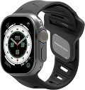 Aulumu A02 スポーツウォッチバンド|フッ素ゴム|for Apple Watch 42/44/45/46/49mm用|ファッション 防水ウォッチストラップ - ブラック
