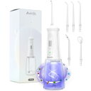口腔洗浄器 ジェットウォッシャー Aolmfek 業界初 浄化機能付き 歯垢除去率99.9% 替えノズル5本 舌クリーナー搭載 300MLタンク 50-120P...