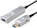 FIBBRアクティブ USB 3.0 光ファイバーケーブル 50M Type-A オス-メス USB延長ケーブル 高速5Gbpsデータ転送延長ケーブル 信号チップ内蔵 マイクロパワーポート USB 3.0ケーブル ウェブカメラ プリン(2)