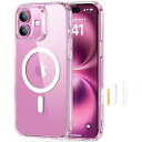 ESR iPhone 16 ケース【カメラコントロール・米軍MIL規格】 傷に強い背面 ワイヤレス充電 ストラップホール付き 耐黄変 MagSafe対応 耐衝撃 マグネットスマホケース あいふおん16ケース HaloLock搭