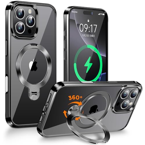 【360°回転無制限・縦横両立】FONKCASE iPhone 16 Pro 用 ケース Magsa