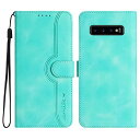 Gedurya Galaxy S10 ケース 手帳型 SC-03L ケース 帽子 シェイプ SCV41 ケース ギャラクシー s10 手帳型 スタンド機能 マグネット式 Samsung Galaxy S10 スマホケース 携帯カバー 財布型 - グリーン