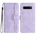 Gedurya Galaxy S10 ケース 手帳型 SC-03L ケース 帽子 シェイプ SCV41 ケース ギャラクシー s10 手帳型 スタンド機能 マグネット式 Samsung Galaxy S10 スマホケース 携帯カバー 財布型 - パープル