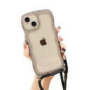 Godfun iPhone16 用 ケース スマホケース スマホショルダー 首掛け/斜め掛け おしゃれ スマホショルダー クリア TPU 保護カバー 首掛け 肩掛け 斜めがけ スマホケース かわいい 携帯カバー 落下防