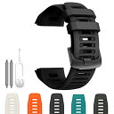 GARMIN ガーミン Instinct ベルト バンド シリコン製 工具付き5色 (ブラック)