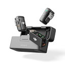 DJI Mic 2(トランスミッター×2 + レシーバー×1 + 充電ケース) オールインワン型ワイヤレスマイク スマートノイズキャンセリング 32bitフロート内部収録 伝送距離250m iPhoneマイク カメラ対応