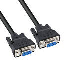DTECH RS232C シリアルケーブル D-Sub9ピンメス- D-Sub9ピンメス ストレートケーブル 3m(2)