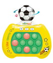 プッシュポップ ゲーム【360°回転サッカー】 プッシュポップ 光る 電動 ゲーム機 早押しボダン 音量調節 【知育のプロ推薦】指先の知育 プッシュポップ 殴る もぐらたたきゲーム ポップイ