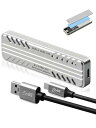Ubefuu M.2 SSD 外付けケース NVME ケース USB3.2 Gen2 接続 M2 SSD ケース 10Gbps高速転送 NVME 対応 フルアルミ製ケース 2230/2242/2260/2280 M key/B+M key SSD対応 【シリコンサーマルパッド、USB A-C&USB C-Cケーブル