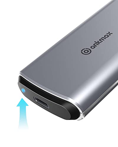 Ankmax M.2 SSD エンクロージャー NVMe および SATA M.2 SSDの場合、 UC31M2 USB3.1 Gen2 10Gbpsインターフェース Thunderbolt 4/3 USB 4.0 / 3.1 / 3.0と互換性があり、 工具不要のアルミニウム製外付けハードドライ Ankmax M.2 SSD エンクロージャー NVMe および SATA M.2 SSDの場合、 UC31M2 USB3.1 Gen2 10Gbpsインターフェース Thunderbolt 4/3 USB 4.0 / 3.1 / 3.0と互換性があり、 工具不要のアルミニウム製外付けハードドライ