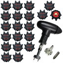 dodtazz 交換用スパイク ゴルフ ソフトスパイク鋲 ミリ スティンガー シューズ 鋲 20個入(スパイク赤(ミリ)/20個セット)