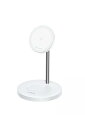 Anker MagGo Wireless Charger (2-in-1, Stand) Qi2対応 マグネット式 2-in-1 ワイヤレス充電ステーション/ワイヤレス出力 MagSafe対応 iPhone 15 / 14 / 13 ホワイト