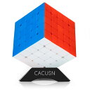 CACUSN 立体パズル 5x5x5 回転スムーズ 競技用キューブ 世界基準配色 スタンド付き ステッカーレス