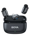 BOYA Mini 【ワイヤレスマイク】iPhone 11/12/13/14用 MFI認証 Lightningコネクタ ピンマイク ノイズキャンセリング 30時間バッテリー寿命 充電ケース付き Voice Changer, 音声と画像の同期 ラペルマイク Vlo