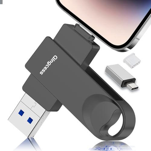 【512GB】Phone対応USBメモリ [アプリ不要 アルバム直保存] 外付けストレージ スマホ容量不足解消/写真保存バックアップ高速転送/耐久設計 Type-C対応 Pad/Android/PC兼用フラッシュUSBメモリー