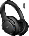 ワイヤレス ヘッドホン KVIDIO Bluetooth 5.3 65時間再生 ヘッドホン 40mm HD ドライバーユニット オーバーイヤーヘッドホン マイク...