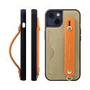 HANATORA iPhone14 ケース 本革 耐衝撃 背面ベルト カードポケット スマホケース スマホ スタンド機能 ネック ストラップ 付き エンボスレザ...