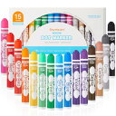 Shuttle Art ドットマーカー カラーペン 15色セット 12ml 子供用 水性 洗える 色塗り 落書き 握りやすい 遊び道具 プレゼント