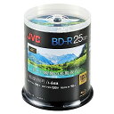 ビクター(VICTOR) JVC 1回録画用 ブルーレイディスク BD-R 25GB 片面1層 1-6倍速 100枚 ディーガ その他 国内主要メーカーのレコーダー動作確認済 ホワイトディスク VBR130RP100SC2