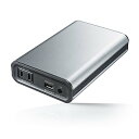 サンワダイレクト ポータブル電源 AC65W出力 11400mAh ノートPC充電 緊急・災害時対策 600g 機内持込 700-BTL025N