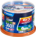 バ ーベイタム(V erbatim) Verbatim バーベイタム 1回録画用 ブルーレイディスク BD-R 50GB 50枚 ホワイトプリンタブル 片面2層 1-6倍速 VBR260RP50SV1