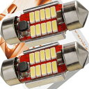 エルカ(Eruka) T10 31 mm / 29 mm / 12V / 24V マルチフィット設計 爆光 LED ルームランプ 最大耐電圧60V 2個 ホワイ...