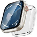 GEITOO Apple Watch 用 ケース防水 46mm Series 10アップルウォッチカバー 一体型保護ケース 傷防止 軽量 強化ガラス防水 全面保護 衝撃吸収 防塵 傷防止 46mm クリア