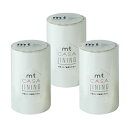 【..co.jp .】mt casa lining 3巻セット (幅100mm×20m) 巾木 下貼り用/マスキングテープ (公式販売店) はがせる 透けない (無地/ホワイト 白) リメイクシート 壁紙シール 壁紙 DIY/カモ井加工紙