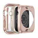TEMEDO 対応 Apple Watch ケース Series SE2/SE/6/5/4 アップルウォッチ カバー PC素材 防水 2 in 1 前後の保護 ...