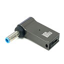fine-R 100W DC 4.5×3.0mm HP 専用 ノートパソコン PD 充電 変換アダプター 90° L型 L字 TYPE-C USB-C 変換プラ...