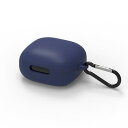 Geekria シリコン カバー 互換性 カバー アンカー Anker Soundcores P40i 対応 True Wireless Earbuds 充電ケースカバー 外装カバー キーホルダーフック付き、充電ポートアクセス可能 (青)