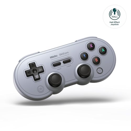 8BitDo SN30 Pro Bluetoothコントローラー、ホールエフェクトジョイスティックアップデート、Switch/Switch 2、PC、MacOS、Android、Steam Deck&Raspberry Piと互換性 (Gray) 8BitDo SN30 Pro Bluetoothコントローラー、ホールエフェクトジョイスティックアップデート、Switch/Switch 2、PC、MacOS、Android、Steam Deck&Raspberry Piと互換性 (Gray)