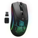 グロリアス(Glorious) MODEL O 2 Wireless 超軽量68g 大容量バッテリー搭載 RGB 2.4Gワイヤレス・Bluetooth接続対応 ゲーミングマウス マットブラック GLO-MS-OWV2-MB MS667