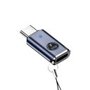 ライトニング to Type C 変換アダプタ 35W PD急速充電 PDチップ搭載 高速データ転送(スマホとPC間のみ転送対応) USB-C i-Phone 変換コネクタ アルミ合金外装 ストラップ穴付き iOSからタイプC変換