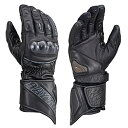 デイトナ(Daytona) バイク用 グローブ 秋冬 本革(ヤギ革) 防水 防風 カーボンプロテクター スマホ対応 AWスポーツロンググローブ HBG-068 ブラック XLサイズ 22405