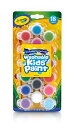 クレヨラ (Crayola) ミニボトル絵の具 18色セット 筆付き 水で簡単に落とせる 正規品 540125