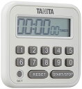 タニタ(Tanita) タイマー マグネット付き テンキー 100時間 ホワイト TD-375 WH 研究や実験に最適
