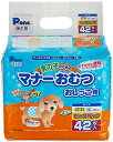 P.one 男の子のためのマナーおむつ おしっこ用 ビッグパック 小型犬 42枚入