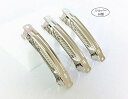 【 POSITIVE 】 選べる! バレッタ 金具 シルバー カラー 80mm x 10mm 10個 / 20個 / 30個 / 40個 手作り ハンドメイド 髪留め ヘア アクセサリー 手芸 ホビー 業務用 制作用材料 制作用 金具 部品金属パ