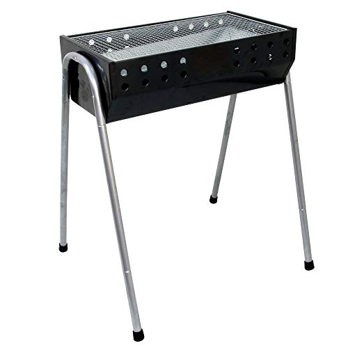 MEROMONT バーベキューコンロ 2～4人用 高さ3段階調節可能 BBQ コンロ グリル 大型 バーベキュー キャンプ