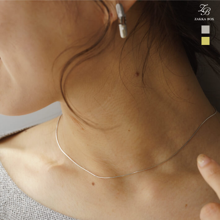 【silver925】チョーカーネックレス(プレーン) レディース ネックレス シンプルネックレス シルバー925 ピンクゴールド ゴールド シルバー フォーマ...